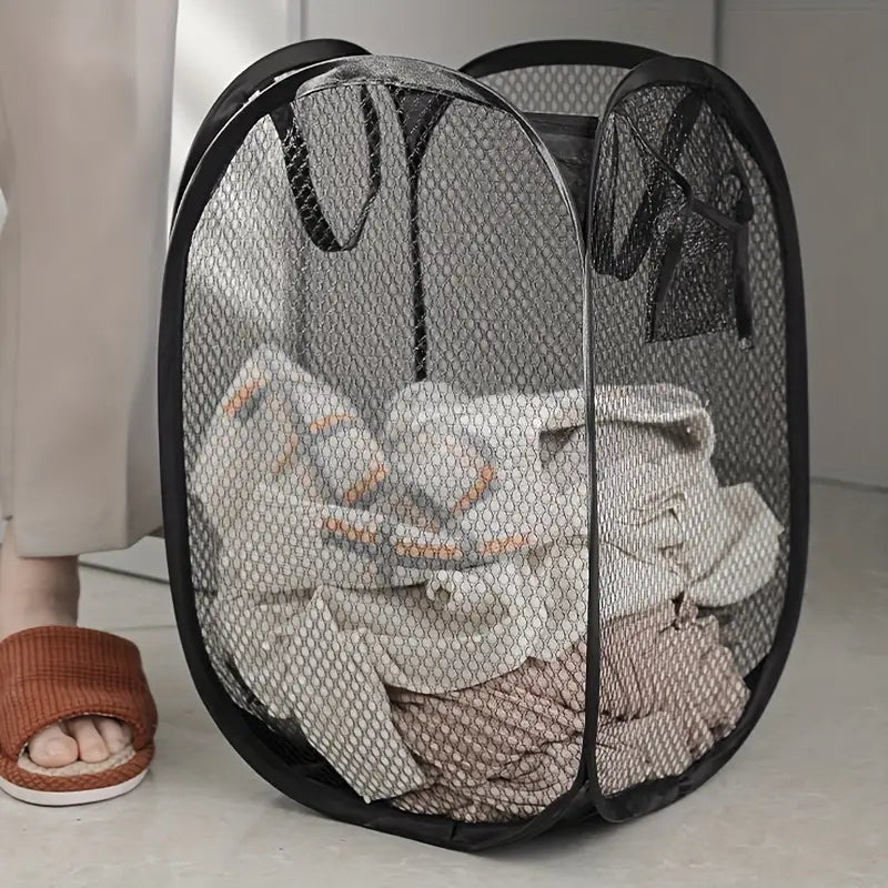 Children's Mesh Laundry and Toy Storage Basket
