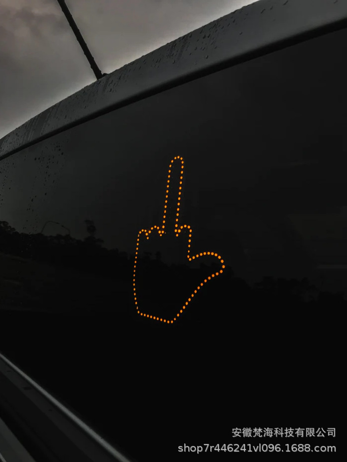 Car Decor with Three Expression Gesture Lights