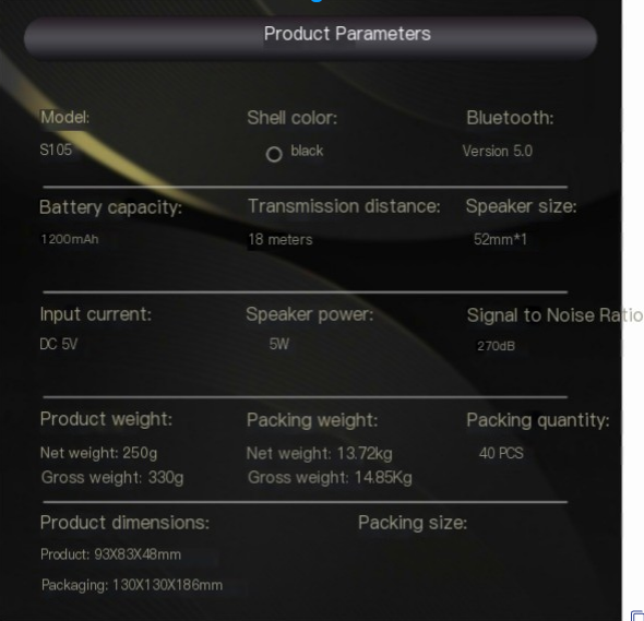 Wireless Bluetooth Speaker with Subwoofer
