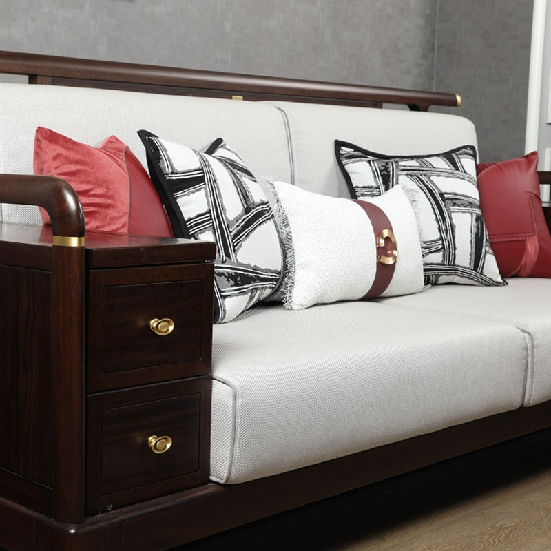 Red Designer Rosewood Sofa Cushion