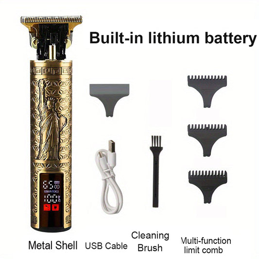 Professional Cordless Metal Hair Beard Trimmer