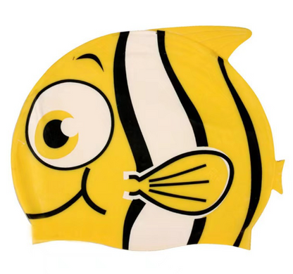 Cute Cartoon Silicone Swimming Cap for Children