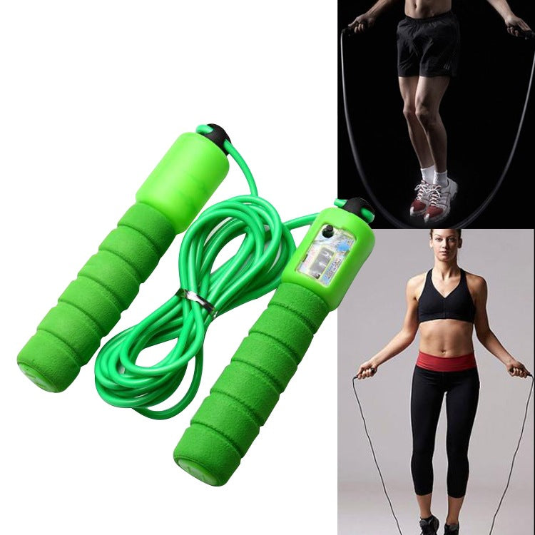 Sponge Handle Jump Rope with Calorie Counter for All