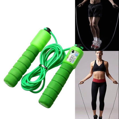 Sponge Handle Jump Rope with Calorie Counter for All