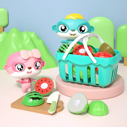 Qieqiele Toy Fruits and Vegetables Kitchen Play Set