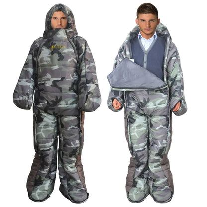 Humanoid Walking Sleeping Bag for Warmth and Comfort