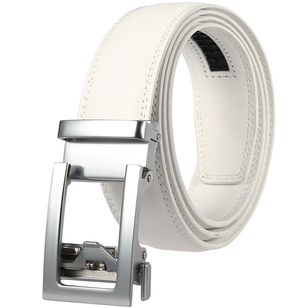 Men's Genuine Leather Automatic Buckle Belt LY33-21601-1