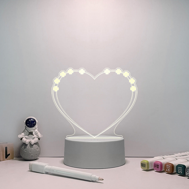 Creative LED Message Board with Transparent Design