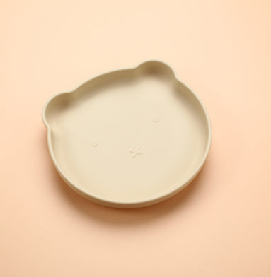 Silicone Baby Dinner Plate and Rabbit Bowl Set (3 Pieces)
