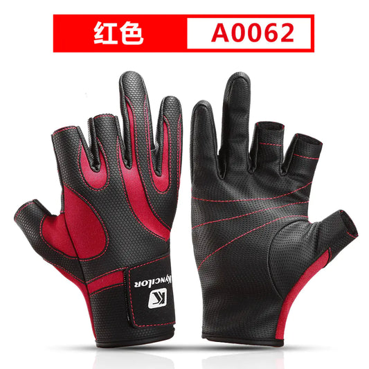 Winter Outdoor Three-Finger Fishing Gloves for Men and Women