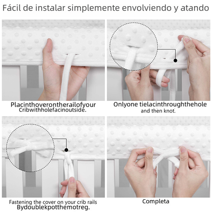 Baby Crib Plush Edge Bumper Guard for Safety