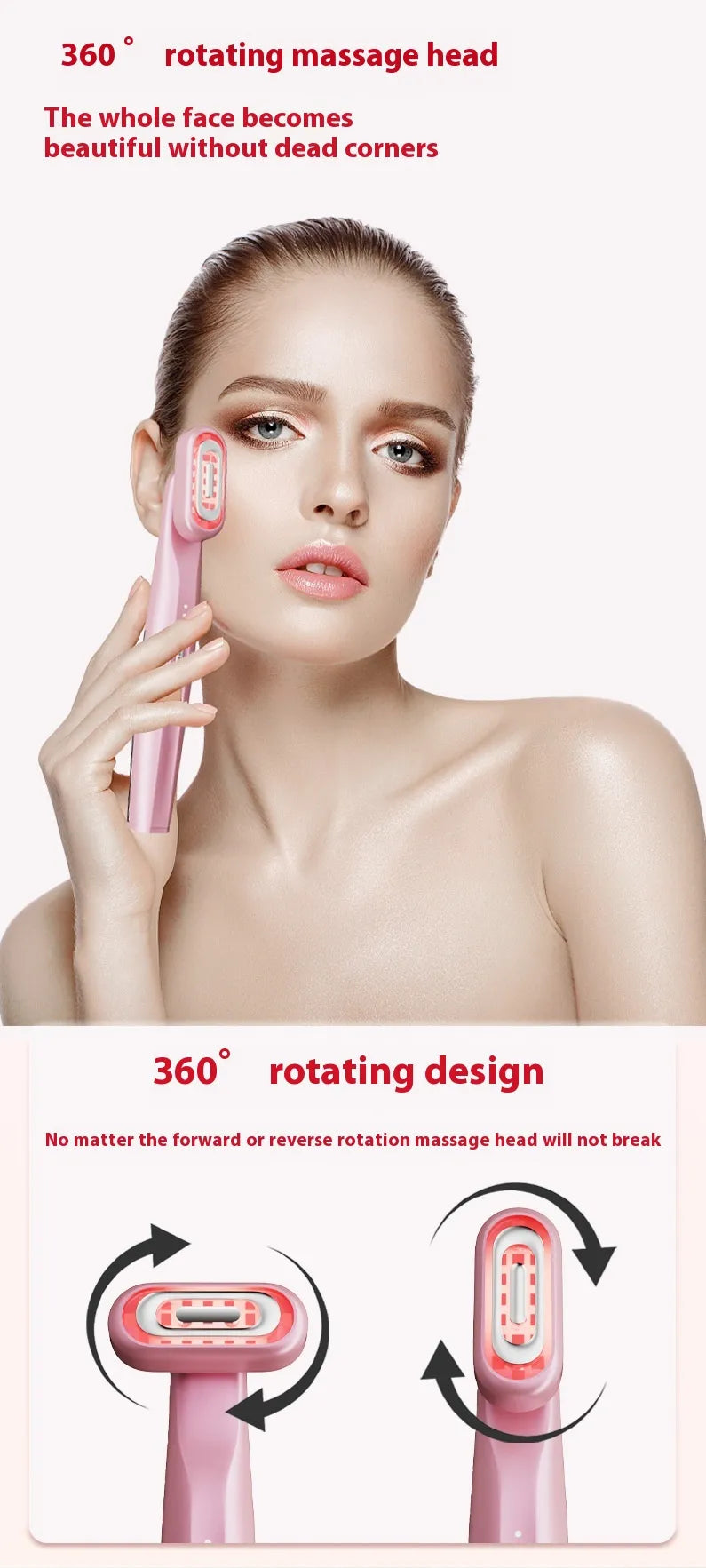 LED Red Light Therapy Facial Wand