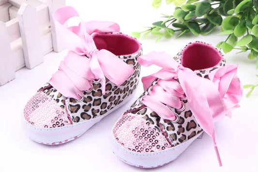 Baby Leopard Sequin Shoes - Toddler Walking Shoes
