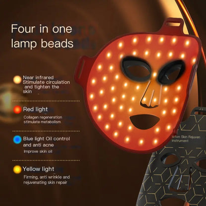 Portable Red Light Silicone LED Facial Mask