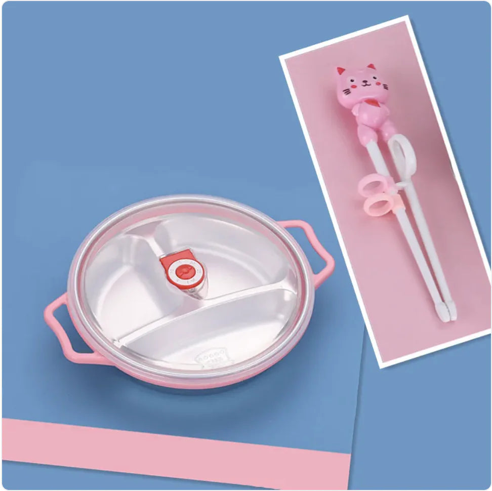 Deep Grid Kids Plate