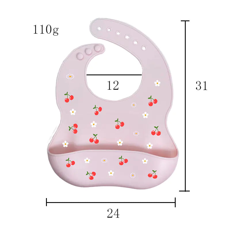 Silicone Bib for Babies - Waterproof and Easy Clean