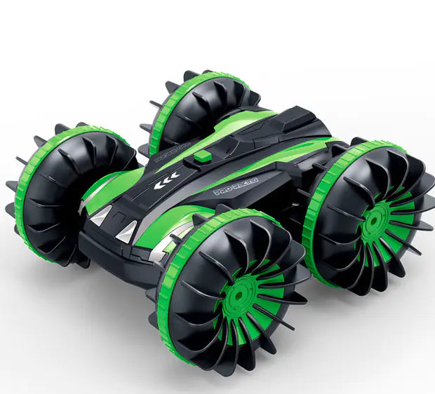 Large 4WD Remote Control Amphibious Stunt Tank Toy