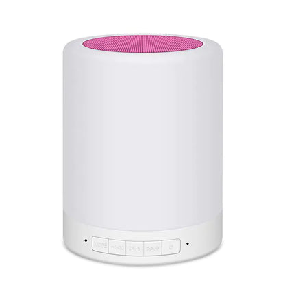 Portable Bluetooth Speaker with Colorful Night Light