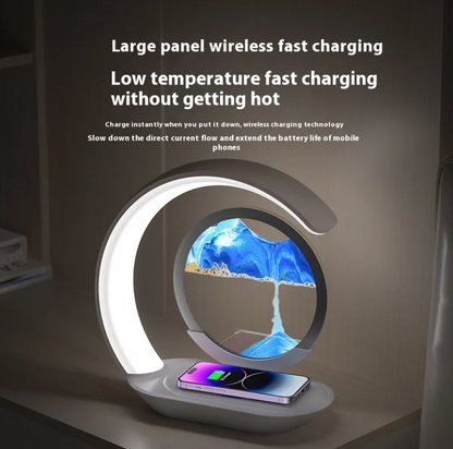 Wireless Charging Sand Art Lamp