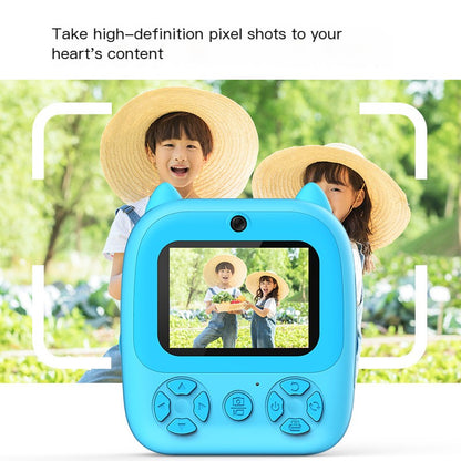 New Kids' Instant Camera with Dual Lenses and Printing