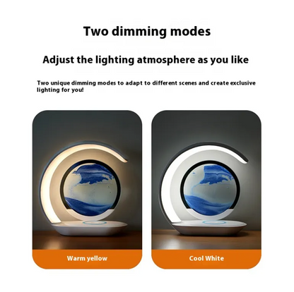 Wireless Charging Sand Art Lamp