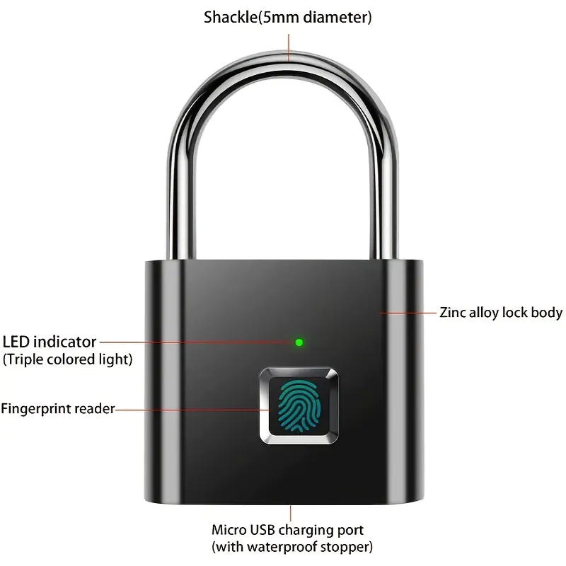 Smart Fingerprint Drawer Lock for Cabinets and Drawers
