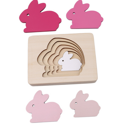 Wooden Montessori Puzzle for 1-2-3 Year Olds