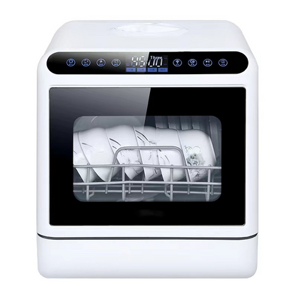 Smart Dishwasher with Automatic Washing, Disinfection, Drying & Built-in Water Tank