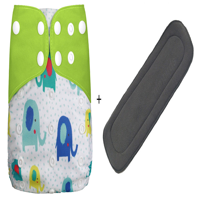 Bamboo Charcoal Washable Baby Diapers, Soft & Breathable