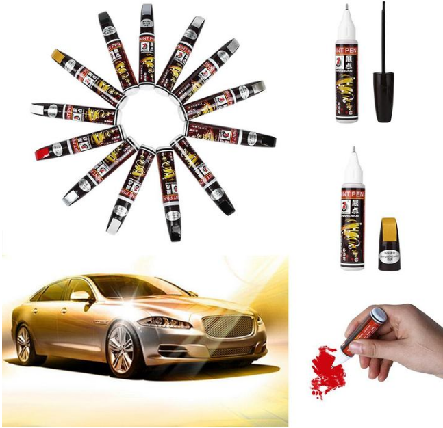 Car Touch-Up Paint Pen for Pearl Black and White