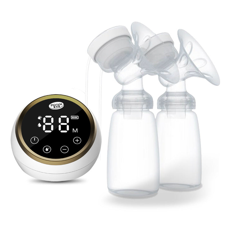 Bilateral Electric Milker with Intelligent Auto-Mute