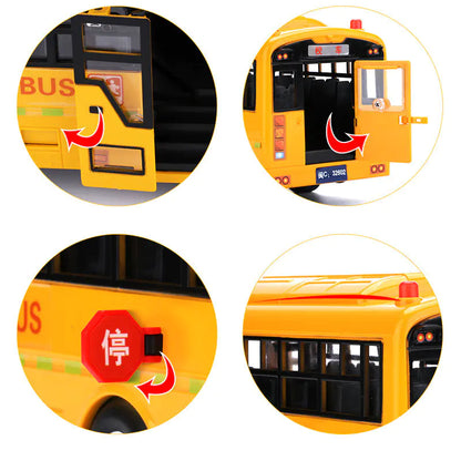 Children's School Bus Toy Model - Large Inertia Vehicle