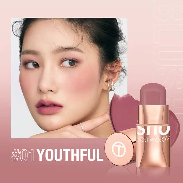 Natural Color Nude Makeup Blusher Stick for Enhancement