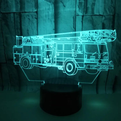LED Desk Lamp - Fire Truck Design