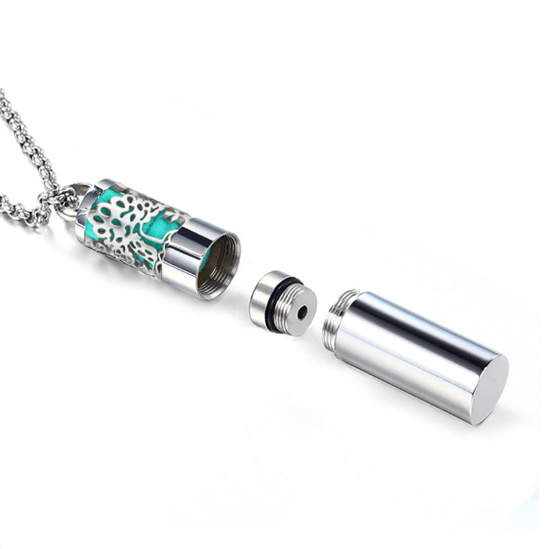 Aromatherapy Essential Oil Necklace with Pendant