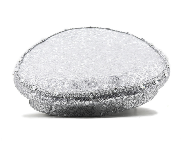 Silver Sequin Diamond Camera Mounting Accessory