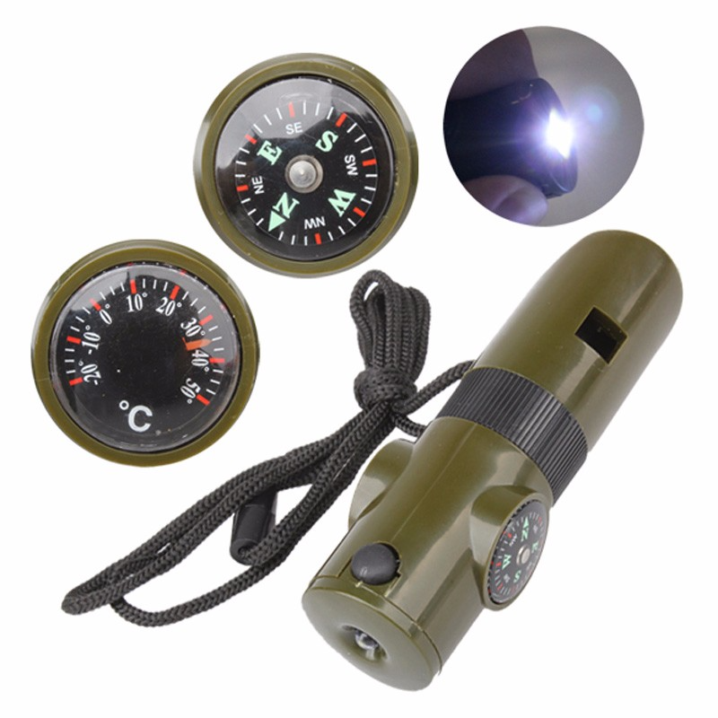 7-in-1 Outdoor Survival Whistle