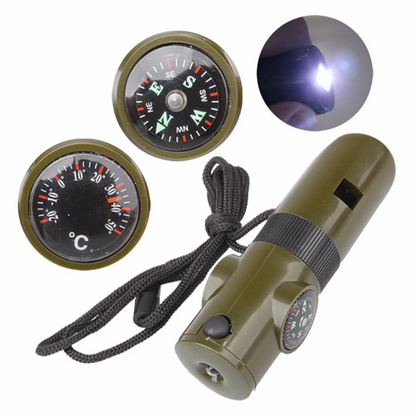 7-in-1 Outdoor Survival Whistle