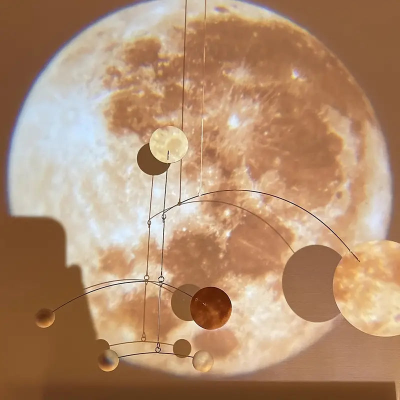 Moon Lamp Projector USB Powered Night Light for Kids