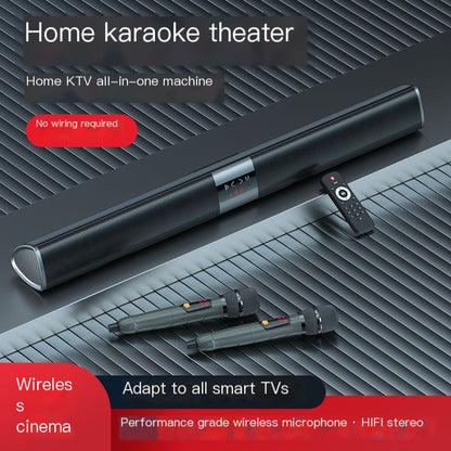 Wireless Bluetooth Speaker and Microphone KTV Set