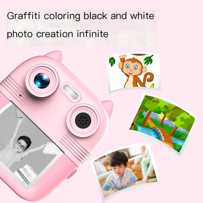 New Kids' Instant Camera with Dual Lenses and Printing