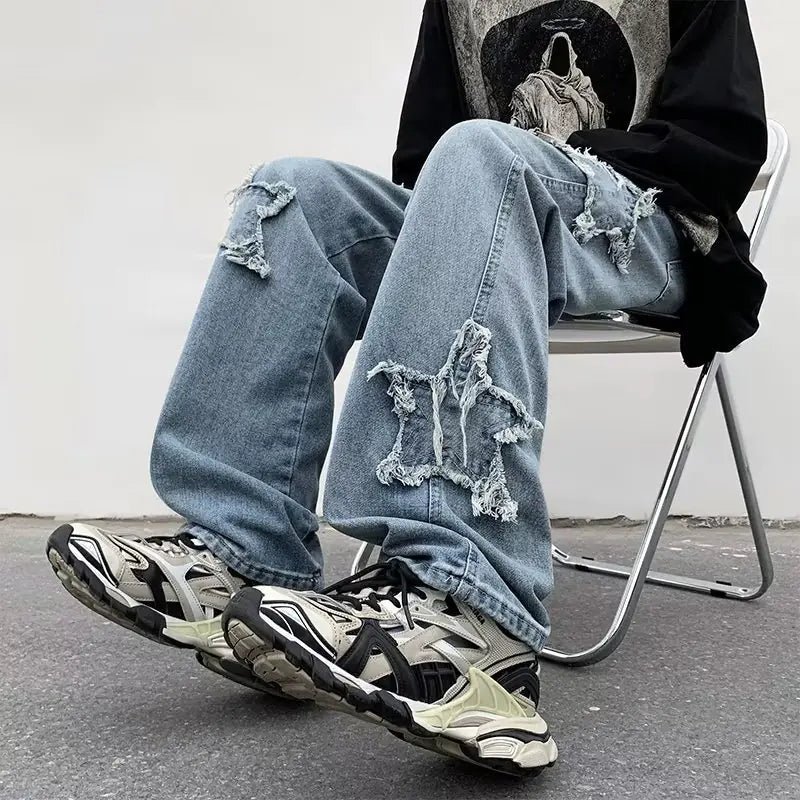 Youth Denim Fashion Pants with Wash Finish