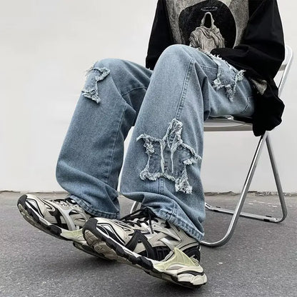 Youth Denim Fashion Pants with Wash Finish