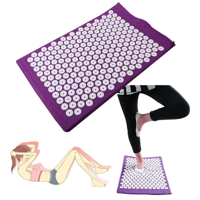 Acupuncture Massage Mat and Pillow Set with Yoga Mat