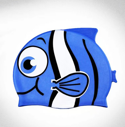 Cute Cartoon Silicone Swimming Cap for Children