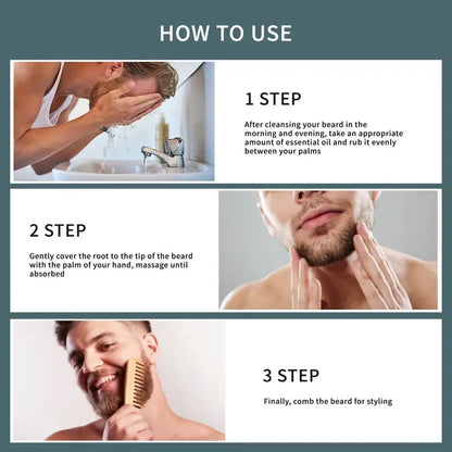 Natural Beard Oil with Shea Butter for Softening 1 Oz
