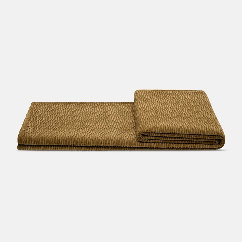 Minimalist Yellow Throw Blanket