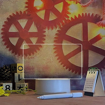 Creative LED Message Board with Transparent Design