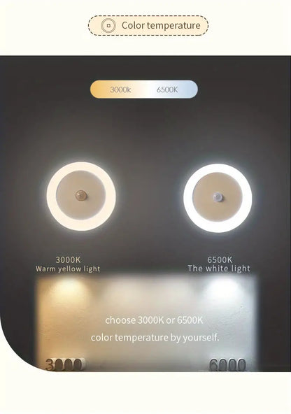 1pc PIR Motion Sensor LED Wardrobe Night Light