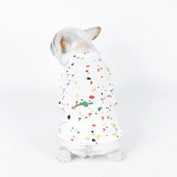 Casual Cotton Spray Paint Graffiti T-shirt for Dogs